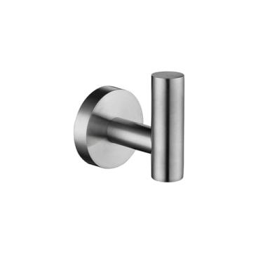 Imagem de Kit de acessórios de banheiro preto fosco, conjunto de hardware de aço inoxidável dourado, suporte de rolo de papel higiênico, gancho para robe, toalheiro, 1