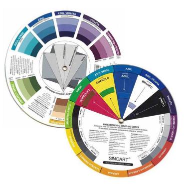 Imagem de Círculo Cromático Sinoart 23cm para Harmonia das Cores