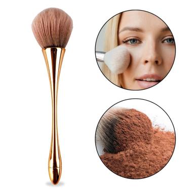 Imagem de Pincel Ergonômico Cerdas Grandes Macias Maquiagem Pó Blush