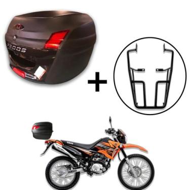 Imagem de Baú 34 litros Awa Proos com Bagageiro para XTZ 125 2002-2016, Preto