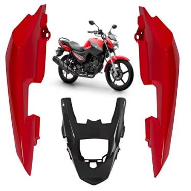 Imagem de Kit Carenagem Completa Traseira Rabeta Factor 150 2018 Vermelho - Para