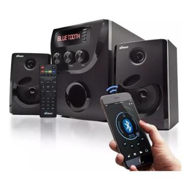 Imagem de Micro System Caixa Som 2.1 Bluetooth 1000w Mp3 Fm Pc Bivolt - Xtrad, P
