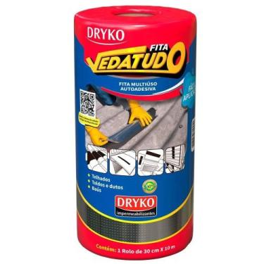 Imagem de Vedatudo Fita Aluminizada Impermeabilizante Dryko 30cmx10m, 30cm