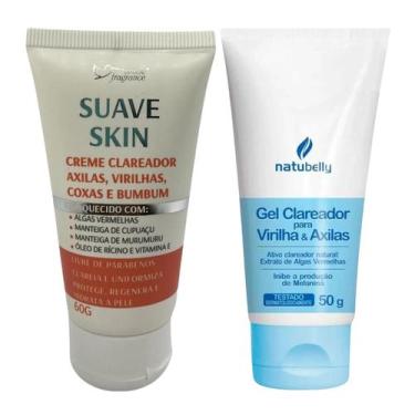 Imagem de Creme Clareador Axilas e Virilha + Clareador Corporal Suave Skin para 