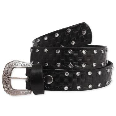 Imagem de Cinto Strass Country Cowgirl Infantil Feminino Criança - DRC, Preto, 5