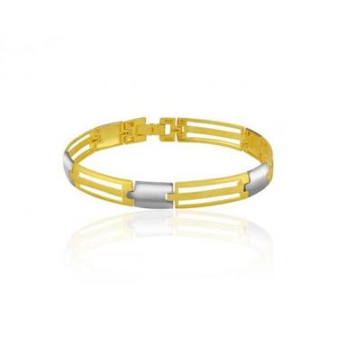 Imagem de Bracelete de Ouro 18 K Ouro Liso - Elegancy Joias