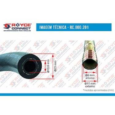 Imagem de Mangueira R134A 13/32 10 8Mm Conexao Externo 8Mm Externo 11Mm Venda Mú