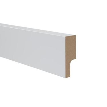 Imagem de Rodapé de MDF Durafloor Essencial E-05 Branca Polar 50mm x 18mm x 2100