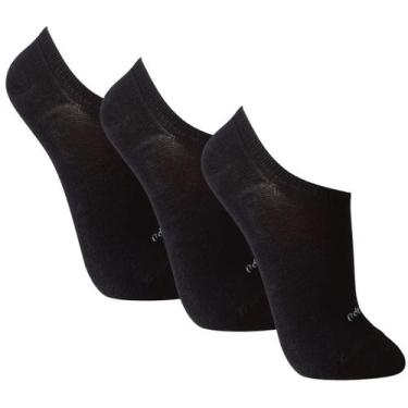 Imagem de Kit com 3 pares Meia Sapatilha Adulto 3270-089 Sport Lupo, Preto, M - 