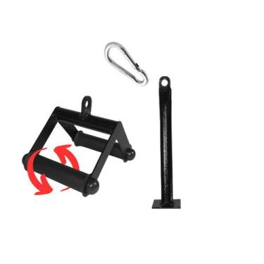 Imagem de Kit Suporte  Agachamento Sumô Triangulo Com Giro Academia - Hartwit