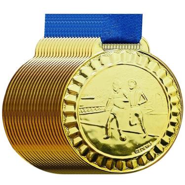 Imagem de Kit 40 Medalhas Campeonato Futsal Futebol 4,5 Cm Premiação ouro