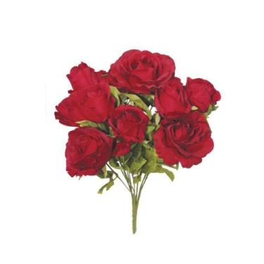 Imagem de Flores artificiais Buquê de Rosas Sofia VermelhoLinha permanente Formo