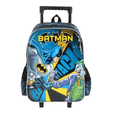 Imagem de Mochila De Rodinhas Escolar Menino Infantil Original Batman - Luxcel, 