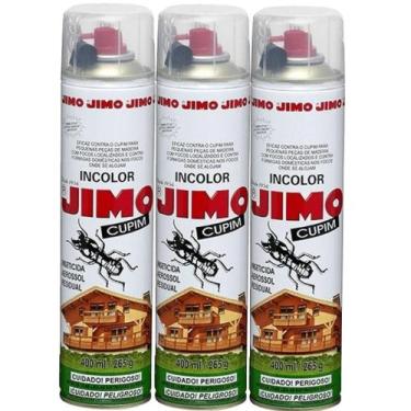 Imagem de Kit 3 cupinicida Jimo 400ml Aerossol Incolor