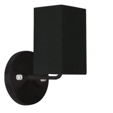 Imagem de Arandela Preta De Cupula Quadrada Preto - MARRYLUZ