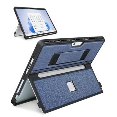 Imagem de SSS·GRGB Capa compatível com Microsoft Surface Pro 11/Surface Pro 10/Surface Pro 9/Surface Pro 8 de 13 polegadas, com capa para stent, alça de mão, capa robusta multifuncional compatível com teclado