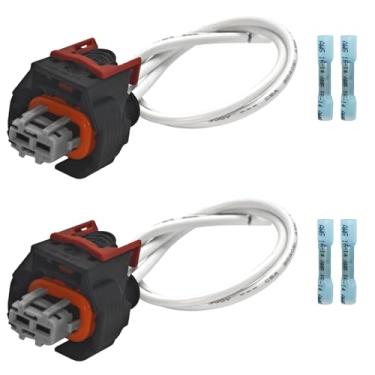 Imagem de Kit de conector trança injetor multiuso PT3739 (pacote com 2) - Conectores Pigtail Injetor de Combustível Atualizados para Motor Duramax L5P V8 6.6L, Compatível com GMC, Chevrolet e Cadillac