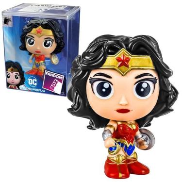 Imagem de Figura Mulher Maravilha Boneco Colecionável Liga Da Justiça Fandom Box
