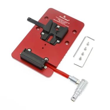 Imagem de Placa de bateria Alvins V Mount para DJI Ronin 4D, placa de montagem em V com placa de montagem de bateria de entrada CC de 6 pinos 1B para Ronin 4D