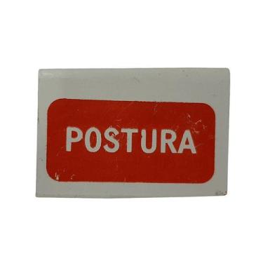 Imagem de Plaqueta de Identificação de Alumínio - Postura - Artesanal
