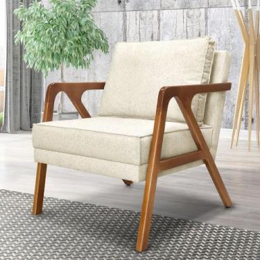 Imagem de Poltrona Estofada Decorativa Sala Quarto Escritório Leitura Ametista -