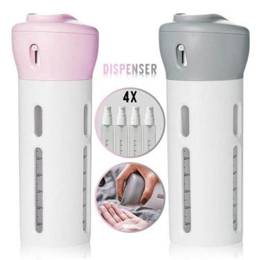Imagem de Kit Dispenser Portátil Shampoo Condicionador 4 Em 1 Viagem - Stuff lif