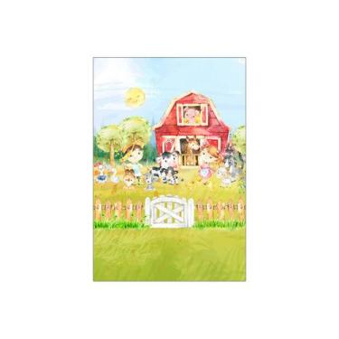 Imagem de Painel De Festa Vertical 1,50 x 2,20 - Fazendinha Menino e Menina 035 