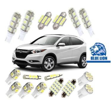 Imagem de Kit Lâmpada Led Hrv 2015 2018 2019 Pingo Teto Placa Ré Xeno - Blue lio