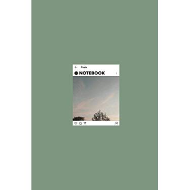 Imagem de Notebook: lined Journal- Instagram Design - Large (6 x 9 inches) - 101 Pages –Chappell Green: Composition Book Perfect bound, Soft Cover - Minimal style