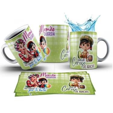 Imagem de Caneca 325ml Chaves Dona Florinda Quico Mamãe querida, meu - LARANJA E