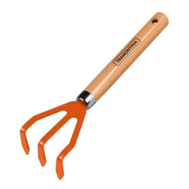 Imagem de Ancinho Met. com 3 Dentes e Cabo de Mad. para Jardinagem - Tramontina 77909001