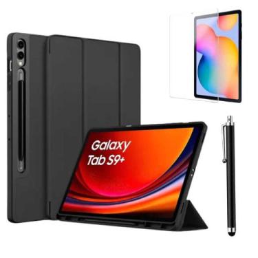 Imagem de Capa Smart Tablet Para Galaxy Tab S9 Plus 12.4 +Pelicula +Caneta - dea
