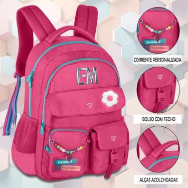Imagem de Mochila Feminina Escolar Juvenil Estilosa Super Linda Reforçada Elemoo