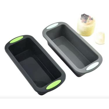 Imagem de Forma Silicone Retangular Torta Forno Pão Bolo Pudim Freezer 1 Und - J