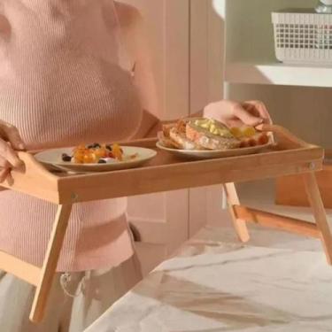 Imagem de Bandeja De Café Da Manhã Retangular Com Pés Dobráveis Adicionar aos fa