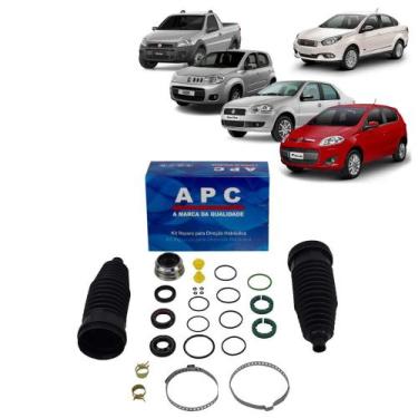 Imagem de Kit Reparo Caixa Setor Direção Hidráulica Fiorino, Uno, Idea - APC / A