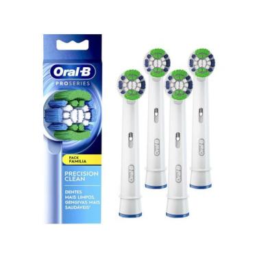 Imagem de Refil para Escova Elétrica Oral-B Precision Clean - 4 Unidades