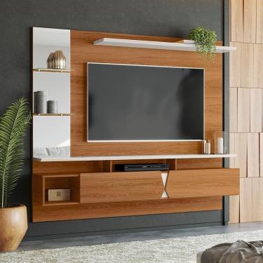 Imagem de Painel Para Tv Até 55 Polegadas 1,83m Intense Jequitibá Lukaliam Móveis