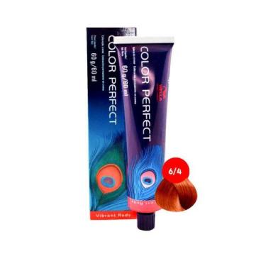 Imagem de Tintura Wella Color Perfect 6/4 Louro Escuro Avermelhado 60G