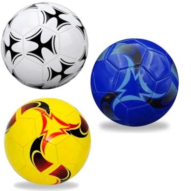 Imagem de Kit Com 3un Bolas de Futebol Couro Sintético Capotão Para Praia Campo Society Infantil Nº5 67cm