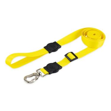 Imagem de Mood Pet Coleira Guia Retrátil Para Cães Cachorro Adestramento Passeio Porte Grande Médio Pequeno (Yellow, G)