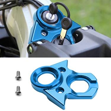 Imagem de URLWALL Capa de interruptor de ignição, conjunto de chaves de cilindro de bloqueio de ignição para Sur Ron Light Bee X/S e Segway X160/X260, capa decorativa para chaveiro para bicicleta suja (azul)