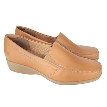 Imagem de Sapato Feminino Super Conforto Firezzi Scarpin 223001 Ambar Sola Natural (Caramelo, BR, Adulto, Numérico, 41)
