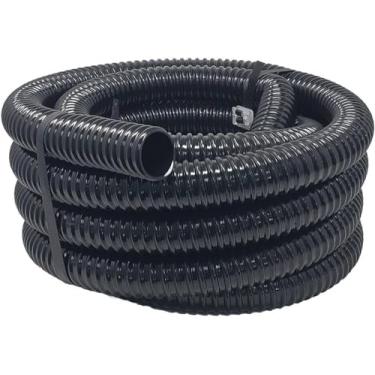 Imagem de Sealproof Tubo de lagoa de 1 1/4 de diâmetro à prova de torção, bomba de cachoeira e mangueira de aquário, ID de 3,5 cm, preto, ondulado, feito nos EUA