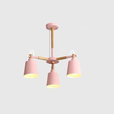 Imagem de Lustre Sputnik moderno de 8 luzes delicado LED macaroon luminária de pendurar madeira vintage para cozinha, ilha, sala de jantar, pia bar