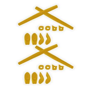 Imagem de SmartVLT 2 pares de meias de substituição amarelas e kits de nariz para Oakley Juliet