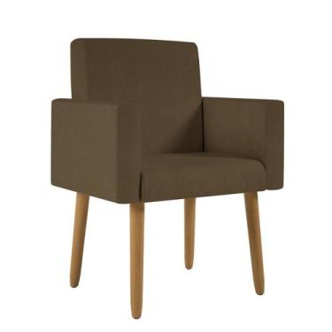 Imagem de Cadeira Decorativa para Quarto  Balaqui Decor, Marrom