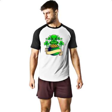 Imagem de Camiseta Raglan ST Patricks Day pote de ouro - Alearts, P