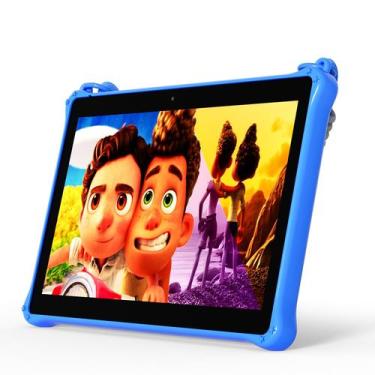 Imagem de Tablet Infantil PRITOM Touch10 - Android 13, 10 Polegadas, 64GB - Azul