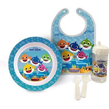 Imagem de Kit de Alimentação, BabyGo, Baby Shark, Hora Da Papinha, 5 Itens